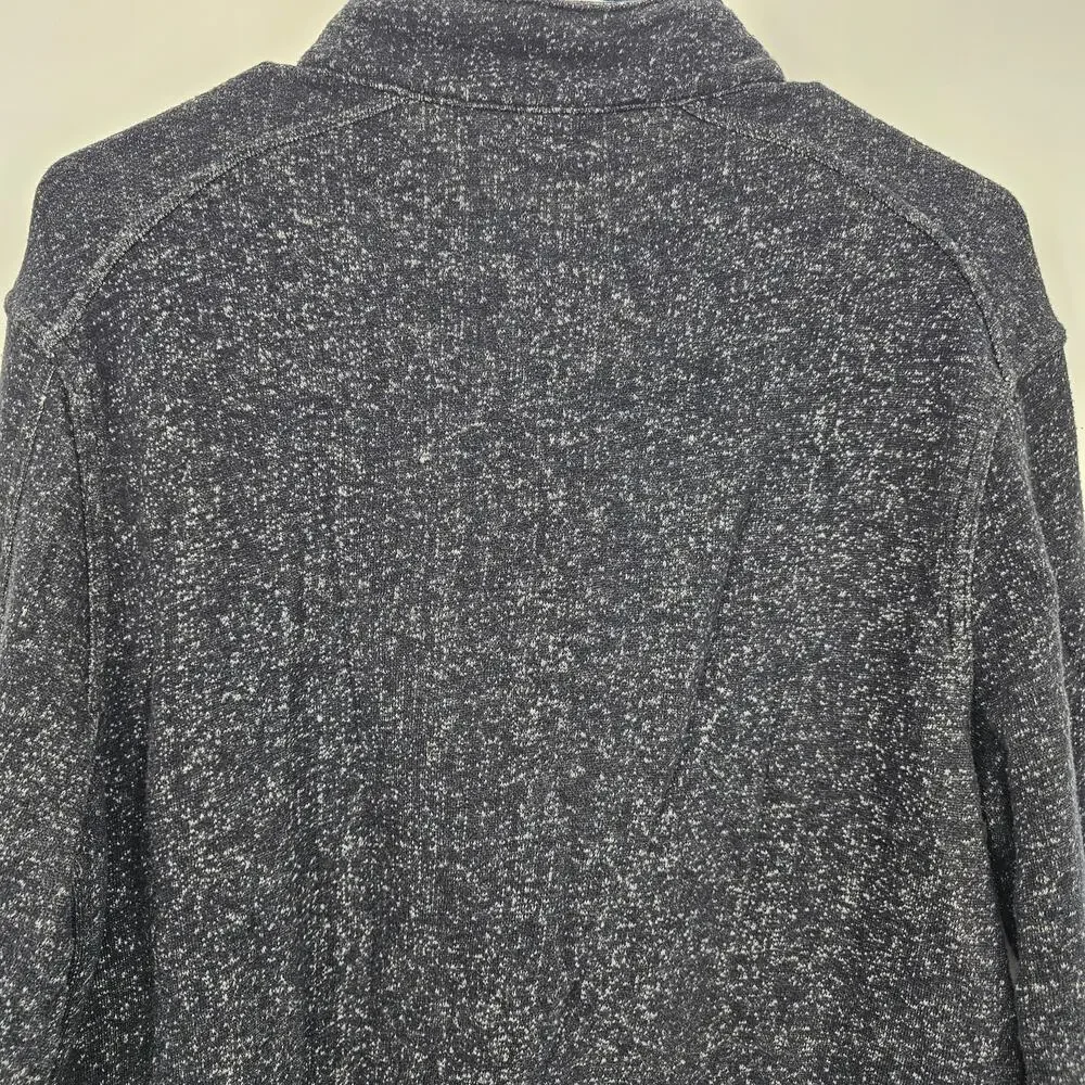 Marc Anthony Mens size M Full Zip Front Stand up Collar Jacket Heather Black